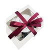 Cercei Handmade din Piele Naturala Bordo Ballerina - readytowear.ro