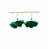 Cercei Handmade din Piele Naturala Verde Cleopatra - readytowear.ro