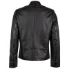 Geaca de Piele Barbati Mauritius Silver Neagra MSMKjell - readytowear.ro