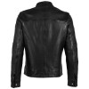 Geaca de Piele Barbati Mauritius Silver Neagra MSMLeevi - readytowear.ro