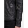 Geaca de Piele Barbati Mauritius Silver Neagra MSMLeevi - readytowear.ro