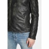 Geaca de Piele Barbati Gipsy Negru Antic G2MAilo SF LTAV - readytowear.ro