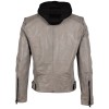 Geaca de Piele Barbati Gipsy Gri Deschis G2MDaryon - readytowear.ro