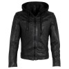 Geaca de Piele Barbati Gipsy Neagra G2MDayto - readytowear.ro