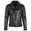 Geaca de Piele Barbati Gipsy Neagra G2MEnno - readytowear.ro