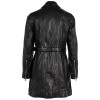 Geaca Lunga de Piele Dama Gipsy Neagra G2WDayna - readytowear.ro