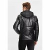 Geaca de Iarna din Piele Barbati Gipsy Neagra GMDule - readytowear.ro