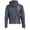 Geaca de Piele Barbati Gipsy Bleumarin GMHenno - readytowear.ro