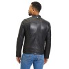 Geaca de Piele Barbati Gipsy Neagra GMJaqua - readytowear.ro