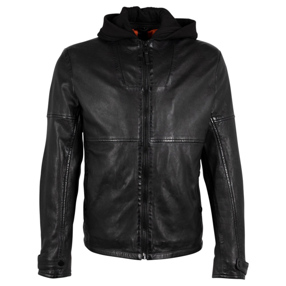 Geaca de Piele Barbati Gipsy Neagra GMWygo - readytowear.ro