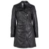 Geaca Lunga de Piele Dama Gipsy Neagra GWCarola - readytowear.ro