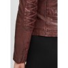 Geaca de Iarna din Piele Dama Gipsy Bordo GWJenja - readytowear.ro