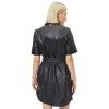 Rochie de Piele Dama Gipsy Neagra GWLousha - readytowear.ro