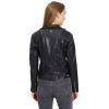 Geaca de Piele Dama Gipsy Neagra GWMaizy - readytowear.ro