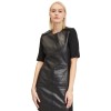 Rochie de Piele Dama Gipsy Neagra GWOlva - readytowear.ro