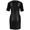 Rochie de Piele Dama Gipsy Neagra GWOlva - readytowear.ro