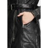 Geaca Lunga de Iarna din Piele Dama Gipsy Neagra GWTamala - readytowear.ro