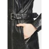 Geaca Lunga de Iarna din Piele Dama Gipsy Neagra GWTamina - readytowear.ro