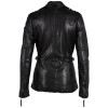 Geaca de Piele Dama Gipsy Neagra GWYelli - readytowear.ro