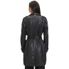 Geaca Lunga de Piele Dama Gipsy Neagra Laily - readytowear.ro