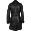 Geaca Lunga de Piele Dama Gipsy Neagra Laily - readytowear.ro