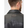 Geaca de Piele Barbati Mauritius Silver Neagra Luk - readytowear.ro