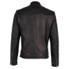 Geaca de Piele Barbati Mauritius Silver Neagra MMLevian - readytowear.ro