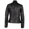 Geaca de Piele Dama Mauritius Silver Neagra MWAdriane - readytowear.ro