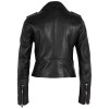 Geaca de Piele Dama Mauritius Silver Neagra MWLunah - readytowear.ro