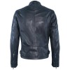 Geaca de Piele Naturala Barbati Gipsy Negru Bleumarin Marc - readytowear.ro