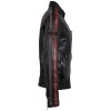 Geaca de Piele Barbati Gipsy Negru/Rosu GMRic - readytowear.ro