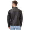 Geaca de Piele Barbati Mauritius Silver Neagra Tamaro - readytowear.ro