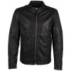 Geaca de Piele Barbati Mauritius Silver Neagra Tamaro - readytowear.ro