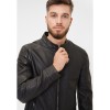 Geaca de Piele Barbati Mauritius Silver Neagra Tamaro - readytowear.ro