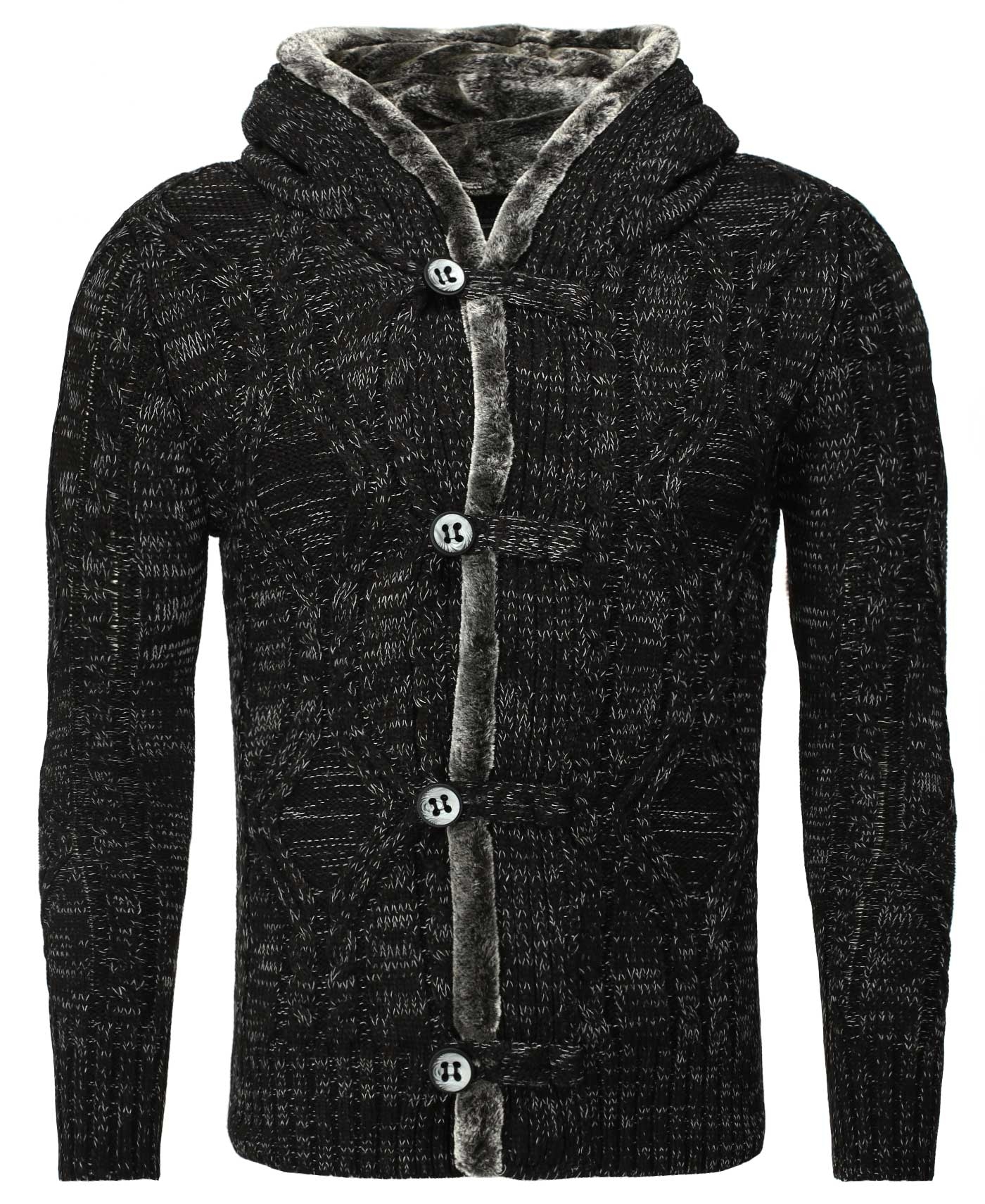 Jacheta-Cardigan Barbati Carisma Negru 7338